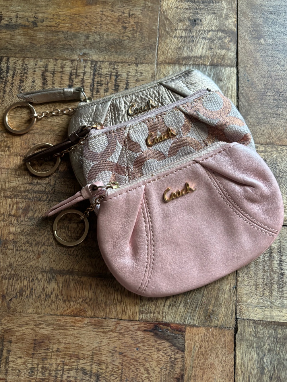 💕COACH Ashley Mini Pleated Coin Purse Set💕